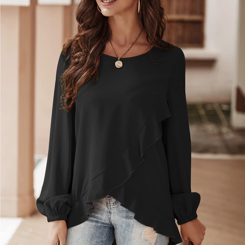 Elegant Black Women's Top